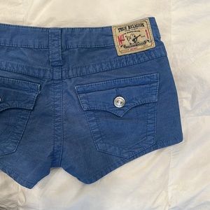 True Religion blue shorts